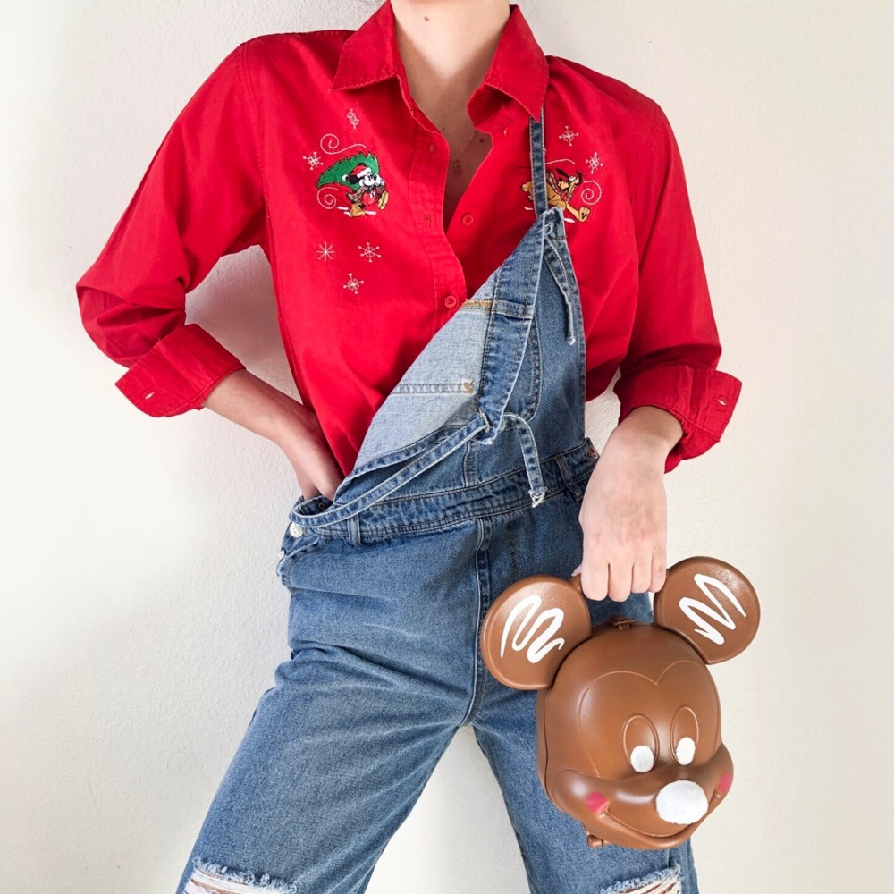 Vintage Disney Mickey & Pluto Christmas Shirt